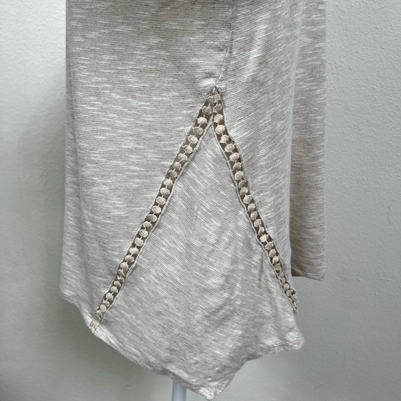 J. Jill Womens Asymmetric Tunic Top Sz M/L Long Sleeve Linen Cotton - Picture 11 of 11